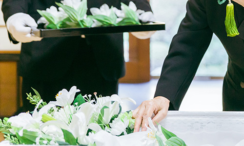 定額プラン内でお花入れができます